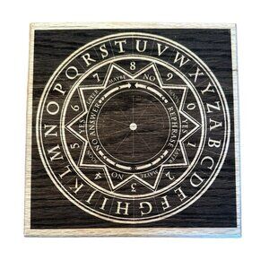 Star Pendulum Board Wooden Metaphysical Divination Board 7.5 in Handmade